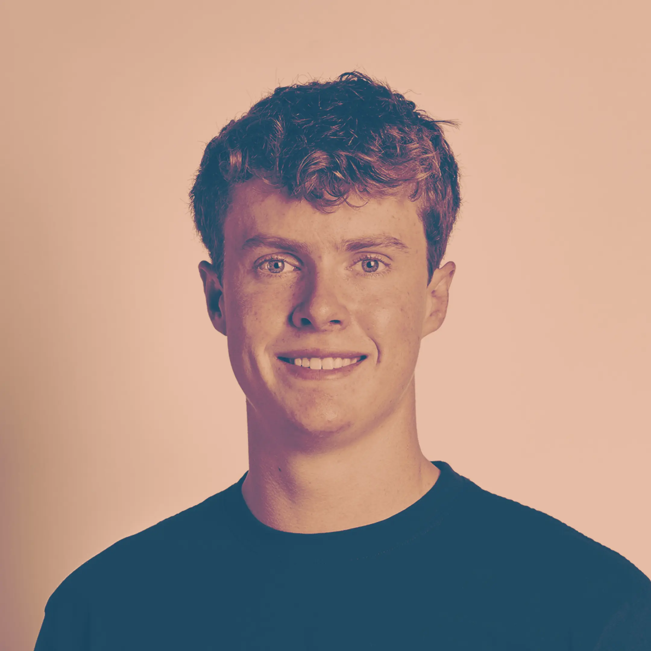 Color-edited photo of Ethan Thornton.